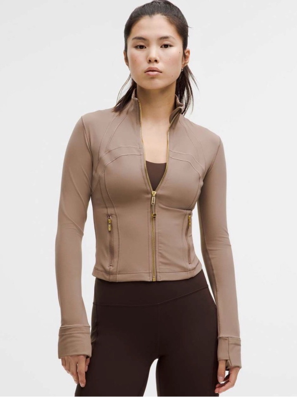 NWOT  Lululemon Define Jacket Nulu Taupetastic Gold Zip 2024 Hard to Find